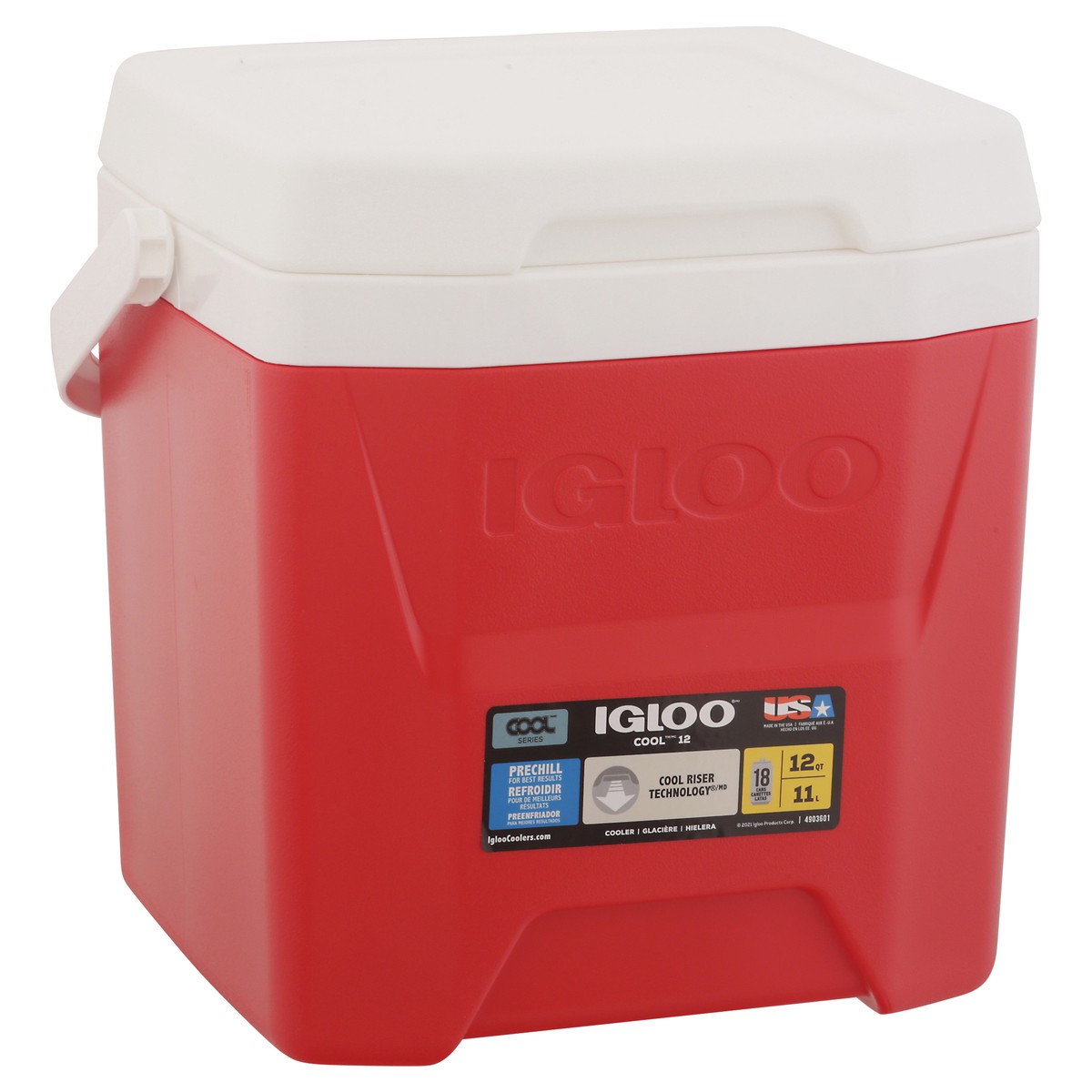 slide 3 of 11, Igloo Red Star Cool 12 Cooler 1 ea, 1 ct
