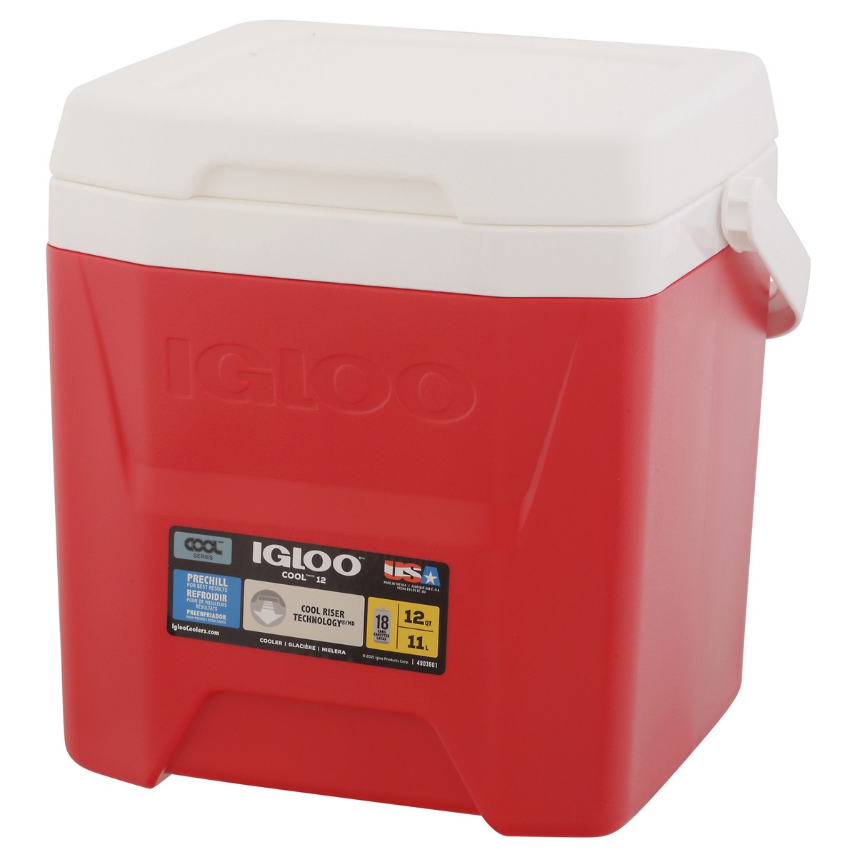 slide 4 of 11, Igloo Red Star Cool 12 Cooler 1 ea, 1 ct