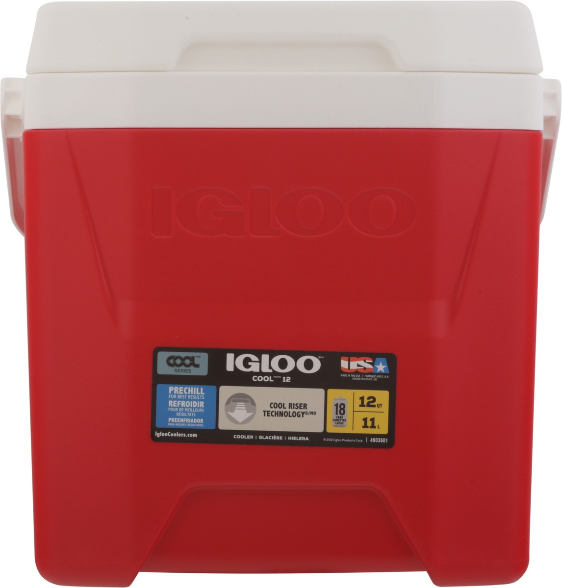 slide 5 of 11, Igloo Red Star Cool 12 Cooler 1 ea, 1 ct