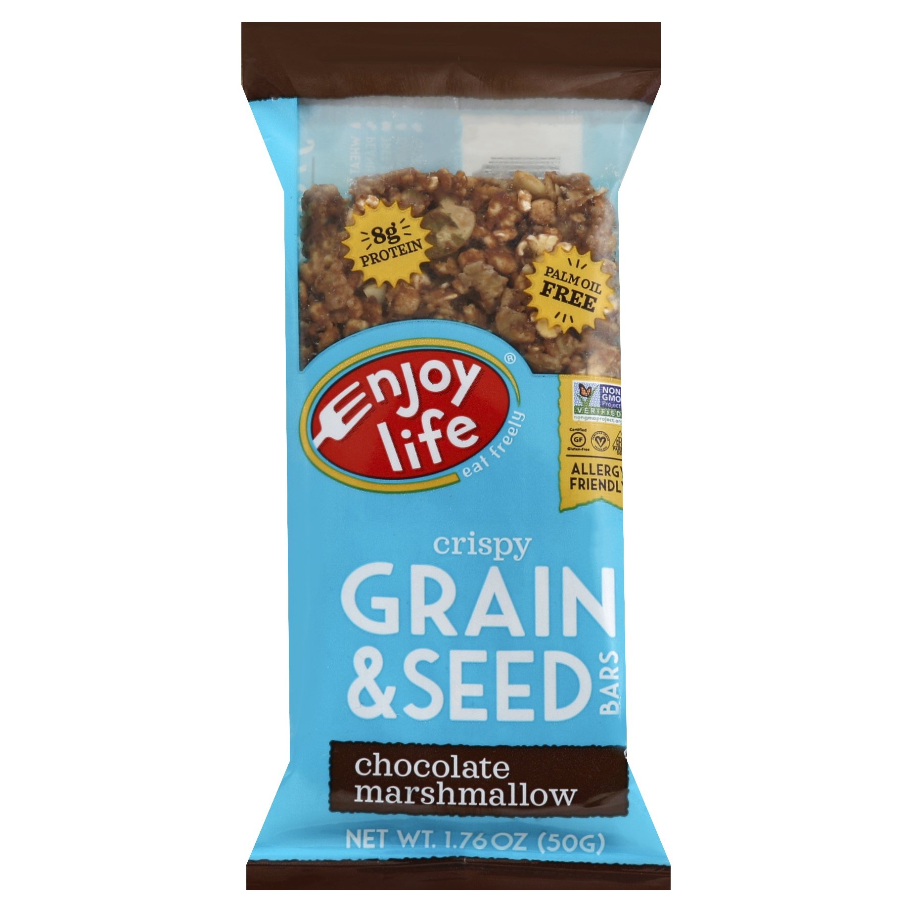 slide 1 of 6, Enjoy Life Crispy Chocolate Marshmellow Grain & Seed Bar, 1.76 oz