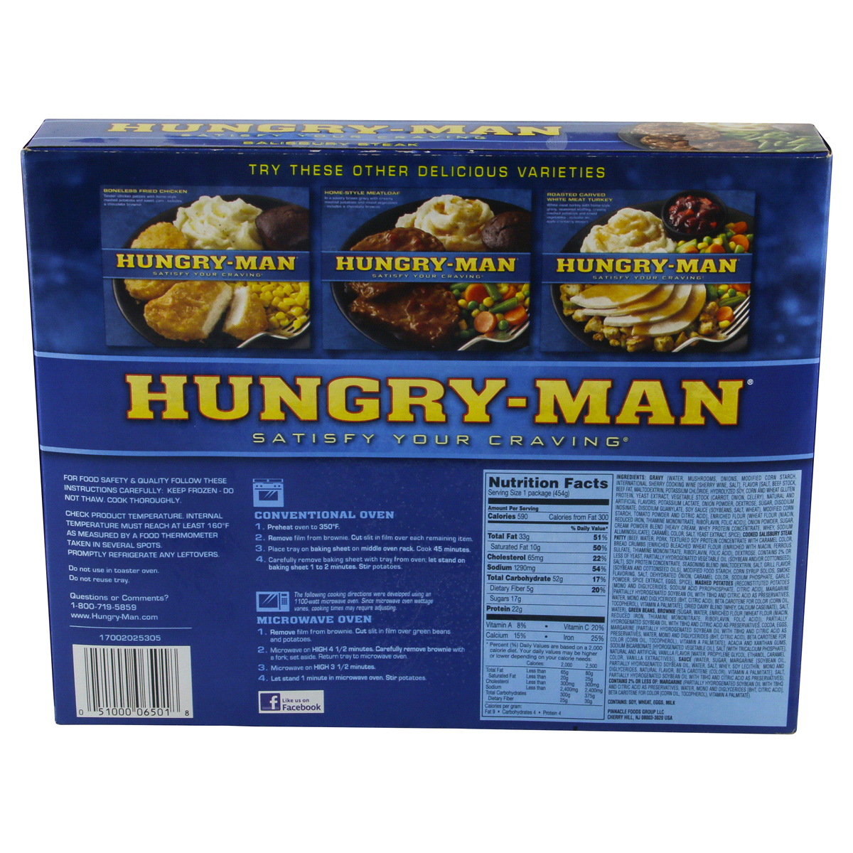HungryMan Salisbury Steak Frozen Dinner 16 oz Shipt