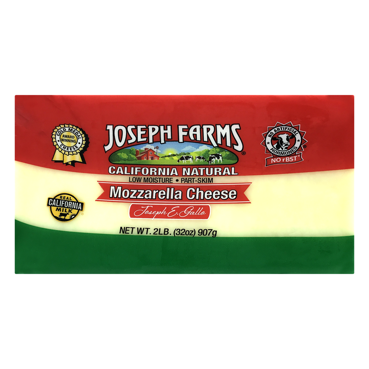 slide 1 of 1, Joseph Farms Mozzarella Cheese, 32 oz