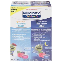 Mucinex Childrens MuLiteri Symptom Day & Night Cold Relief Liquid - 8 Fz