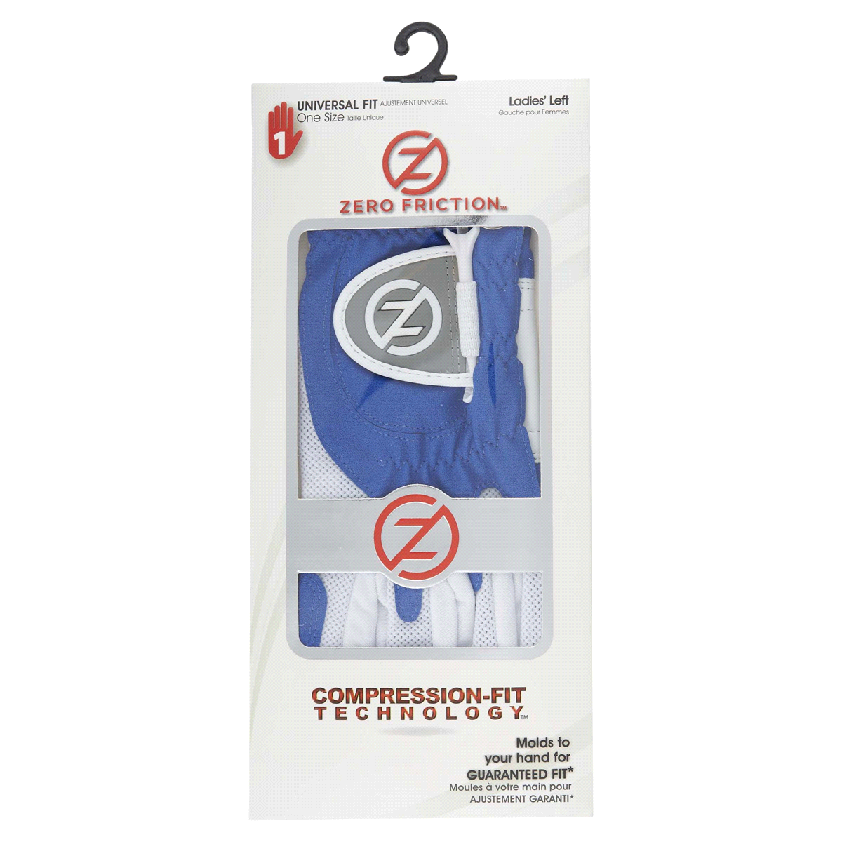 slide 1 of 1, Zero Friction Ladies Left Hand Compression-Fit Synthetic Golf Gloves Multipack, Universal Fit One Size, One Size
