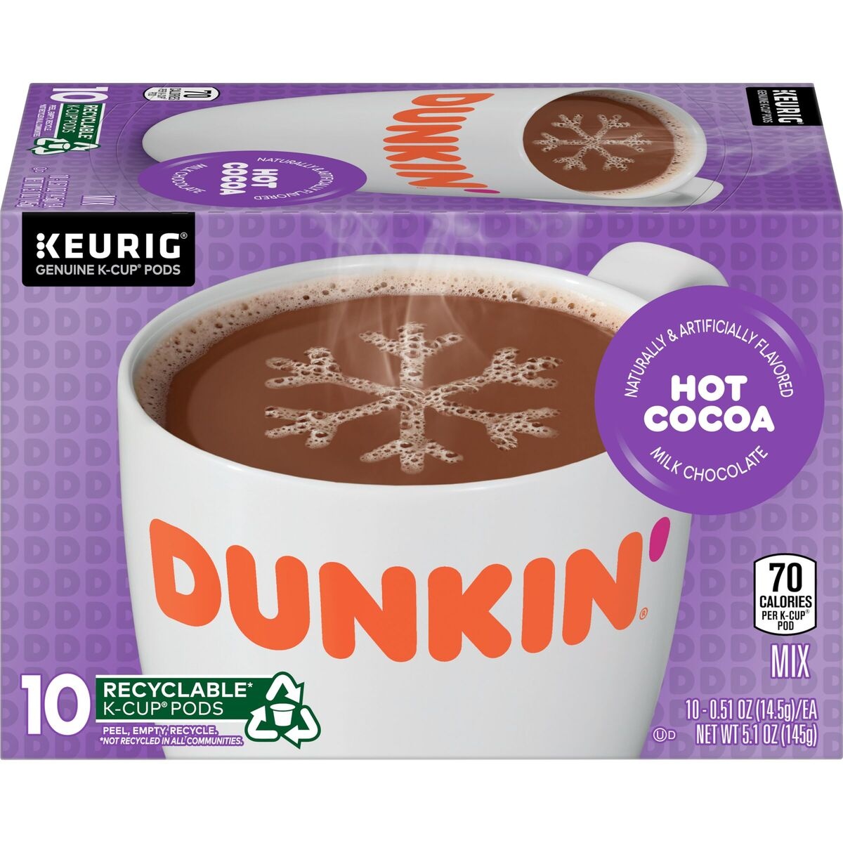 slide 1 of 1, Dunkin' Hot Cocoa K-Cup - 12 ct, 12 ct