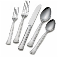 slide 1 of 1, Dash of That Chelsea Beaded Flatware Set - Silver, 20 ct
