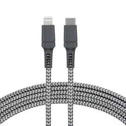 Cellcandy Braided Apple Lightning Cable - Grey