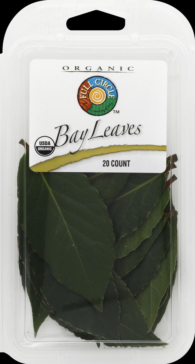 slide 5 of 6, Full Circle Bay Leaves, 20 ct