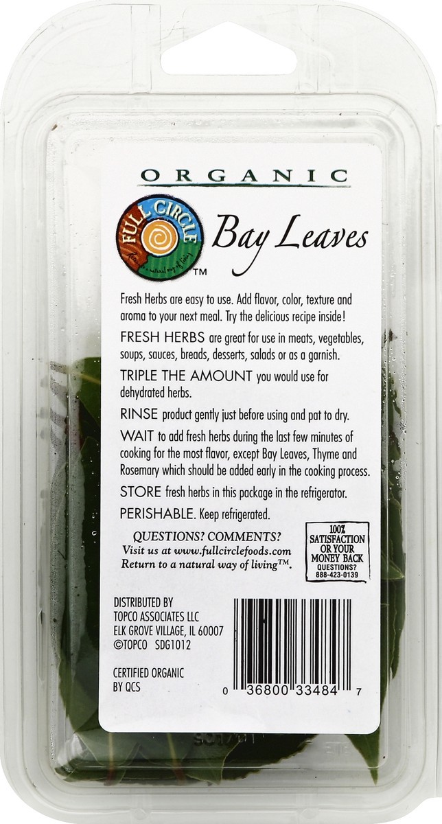 slide 4 of 6, Full Circle Bay Leaves, 20 ct