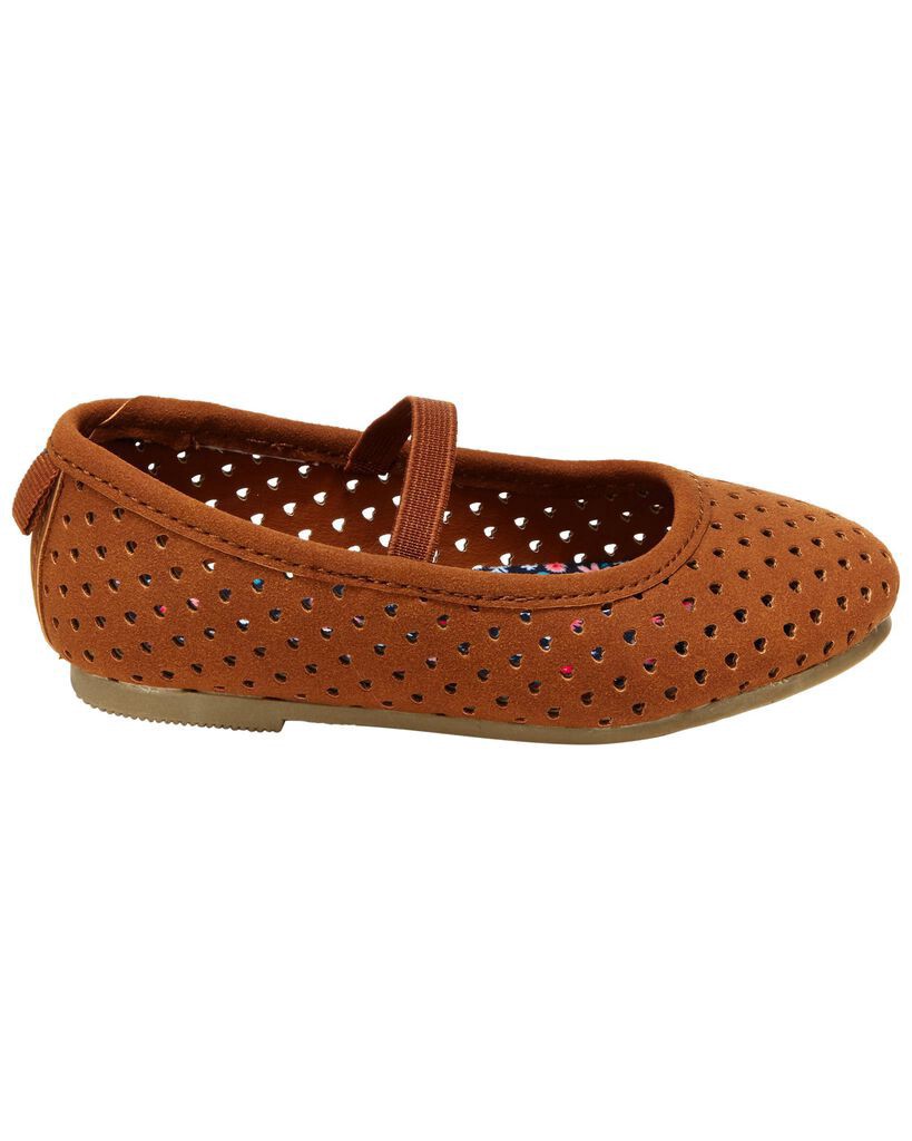 slide 5 of 6, Carter's Carters Toddler Ballet Flats Brown 8, 1 ct