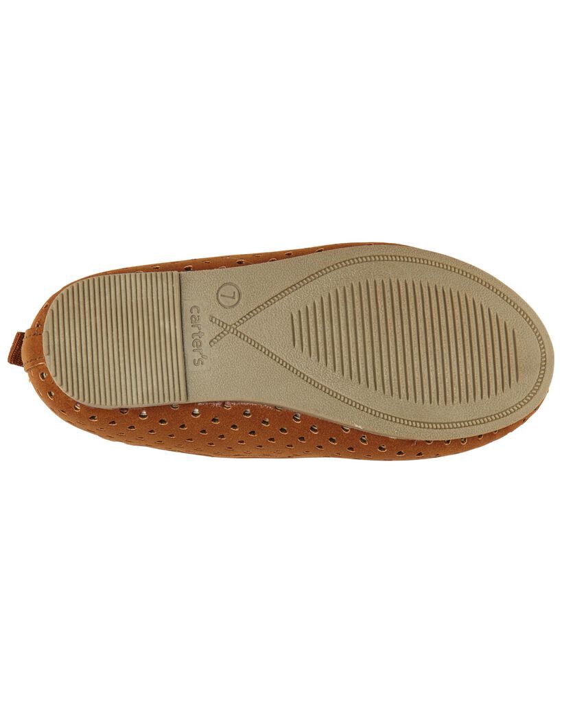 slide 3 of 6, Carter's Carters Toddler Ballet Flats Brown 8, 1 ct