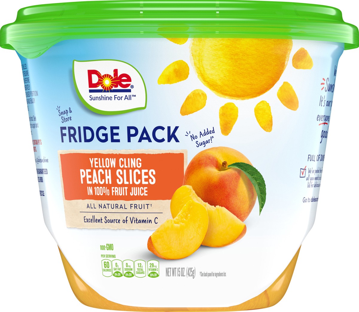 slide 1 of 9, Dole Peach Slices, 15 oz