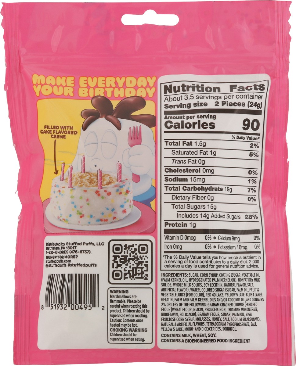 slide 10 of 14, Stuffed Puffs Bites Birthday Cake Filled Marshmallow 2.79 oz, 2.79 oz
