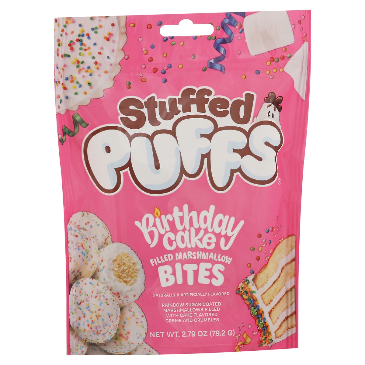 slide 11 of 14, Stuffed Puffs Bites Birthday Cake Filled Marshmallow 2.79 oz, 2.79 oz