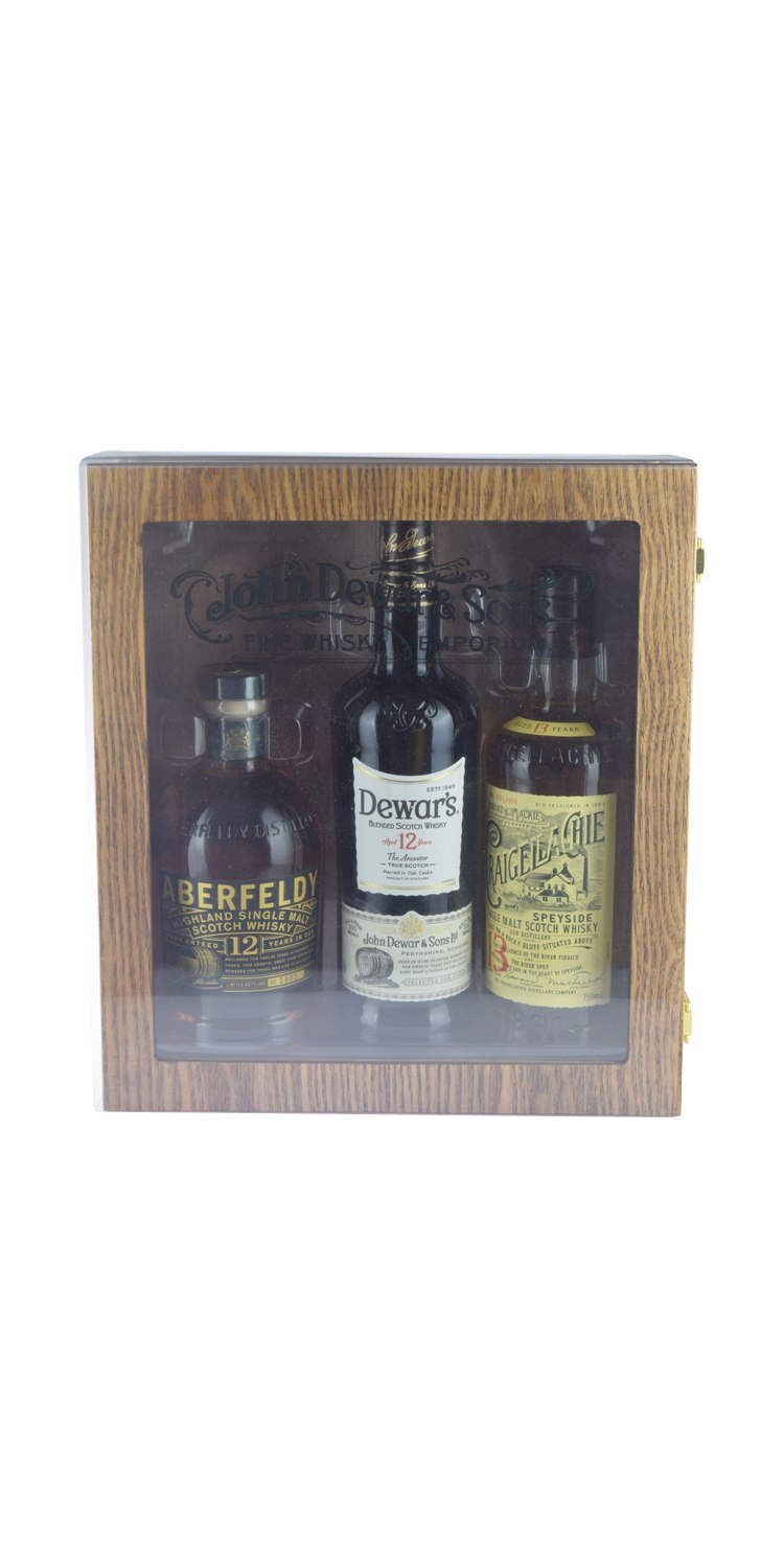 slide 1 of 1, Dewar's 12y Aberfeldy 12y & Craigellachie 13y Humidor Gift, 3 ct