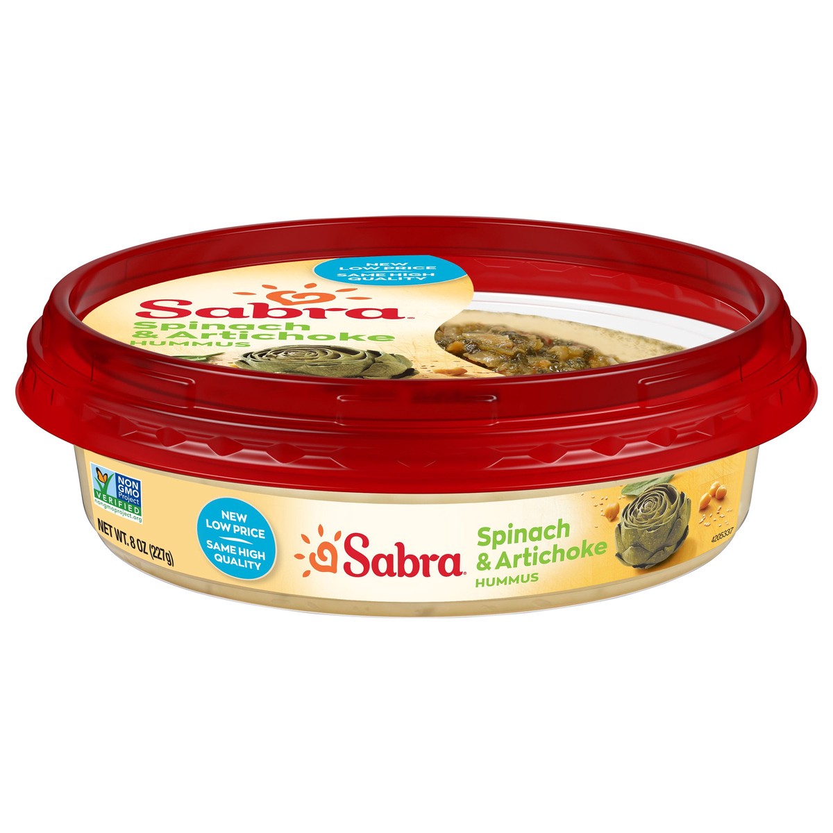 slide 1 of 15, Sabra® Spinach & Artichoke Hummus, 8 oz, 8 oz