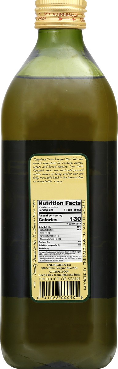 slide 2 of 13, Napoleon Extra Virgin Olive Oil 33.8 oz, 33.8 oz