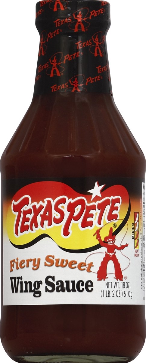 slide 2 of 2, Texas Pete Wing Sauce Fiery Sweet Medium, 16.5 oz