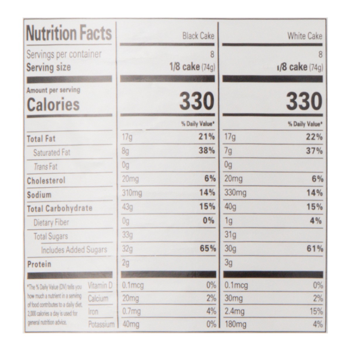 slide 8 of 13, Our Specialty Black & White Cake 42 oz, 42 oz