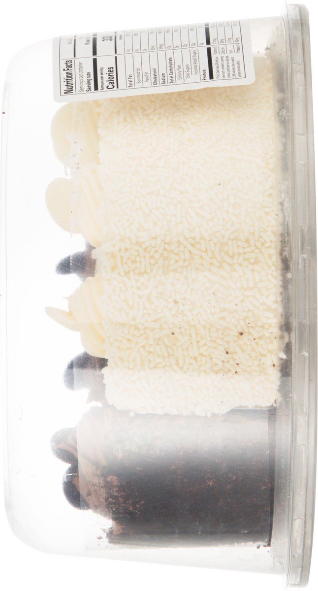 slide 5 of 13, Our Specialty Black & White Cake 42 oz, 42 oz