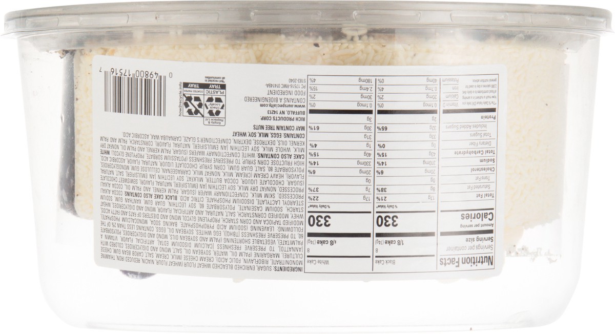 slide 11 of 13, Our Specialty Black & White Cake 42 oz, 42 oz