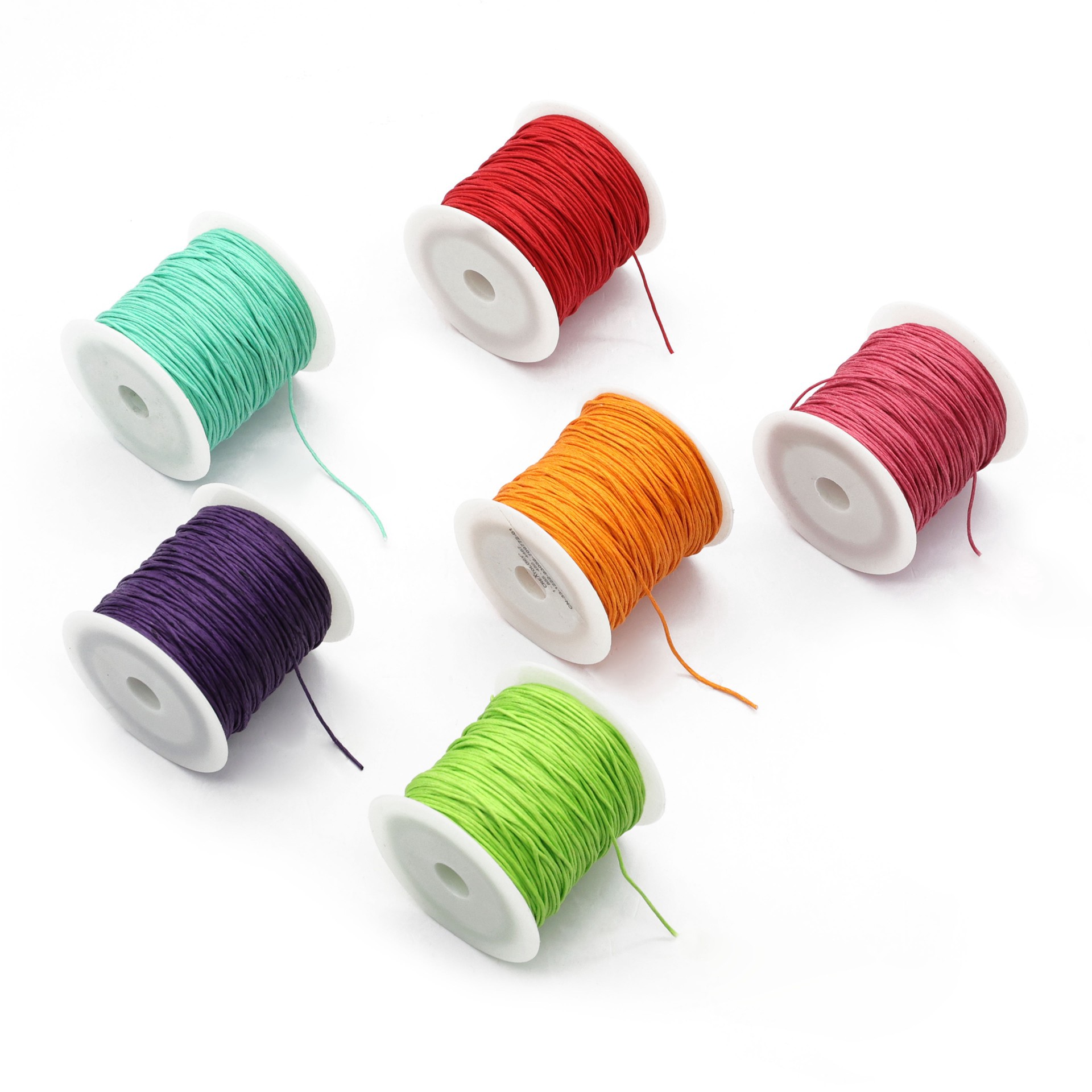 slide 2 of 3, 1mm Brights Waxed Cording Pack By Creatology, 1mm