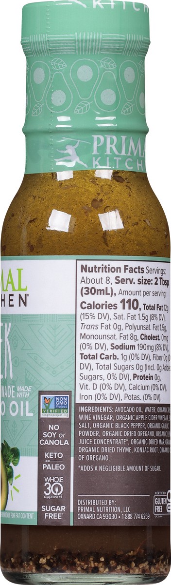 slide 3 of 9, Primal Kitchen Greek Greek Dressing & Marinade 8 fl oz, 8 fl oz