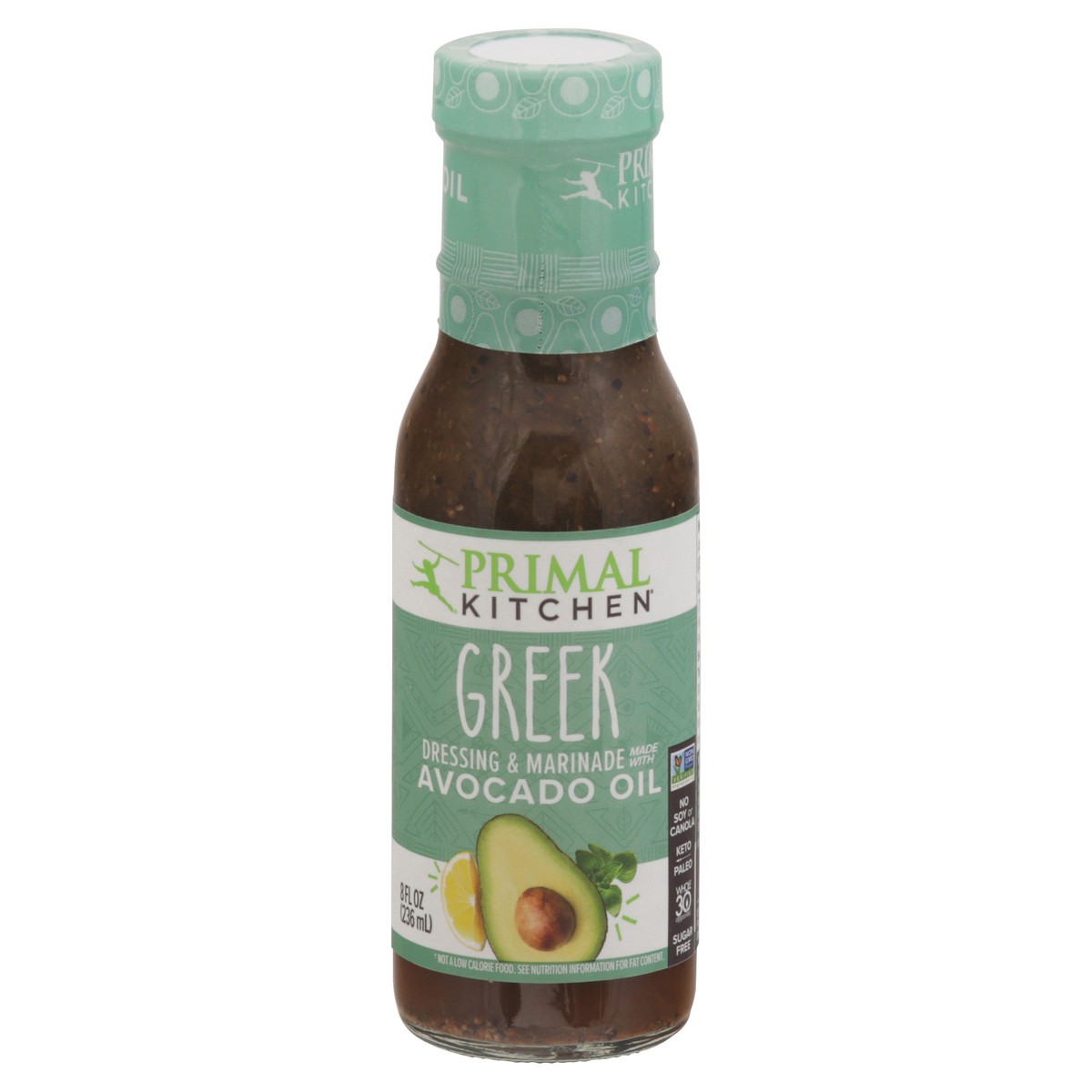 slide 1 of 9, Primal Kitchen Greek Greek Dressing & Marinade 8 fl oz, 8 fl oz