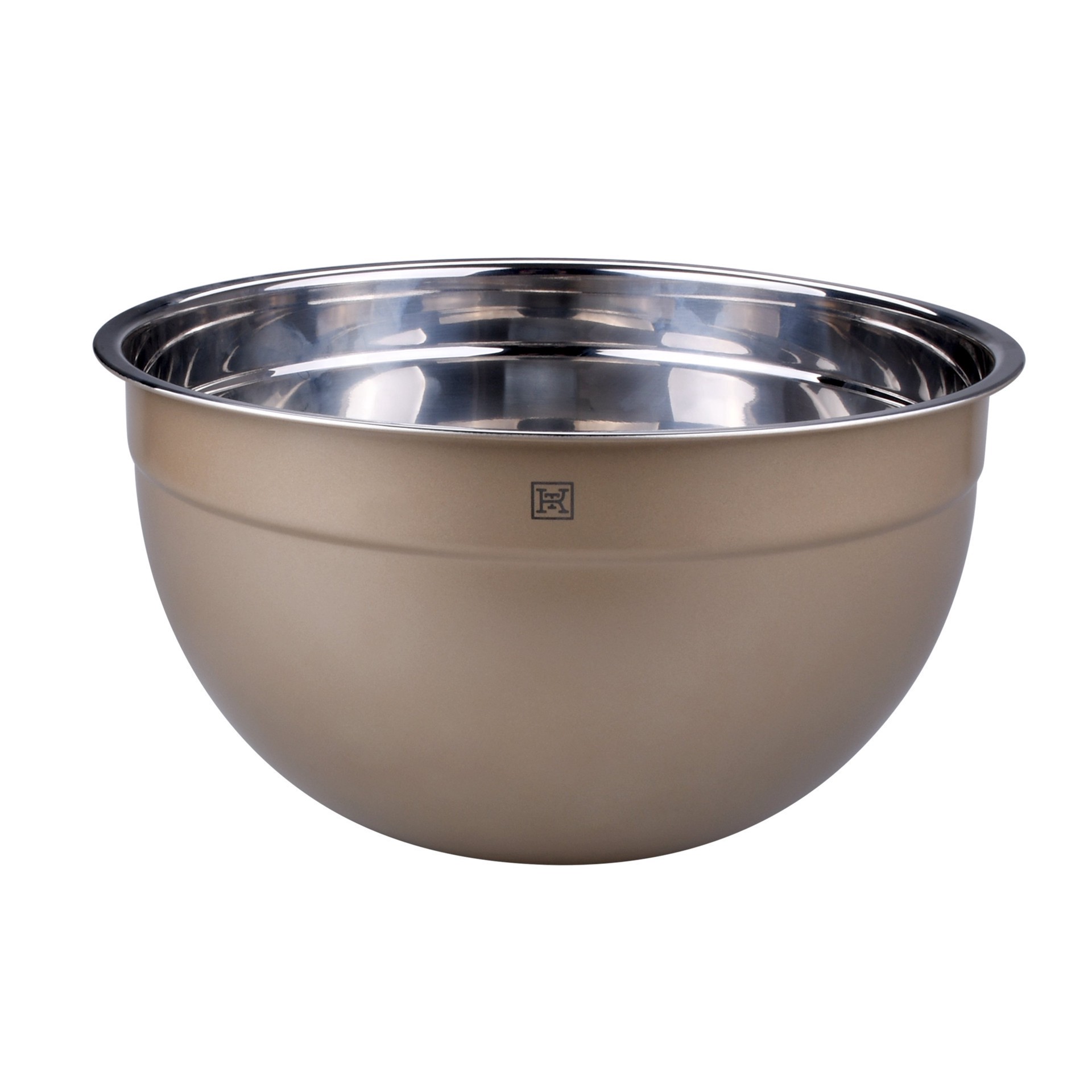 slide 1 of 1, Kitchen & Table by H-E-B Stainless Steel Mixing Bowl - Gold, 8 qt