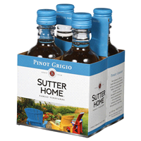 slide 5 of 17, Sutter Home Pinot Grigio 4 - 187 ml Bottles, 4 ct; 187 ml