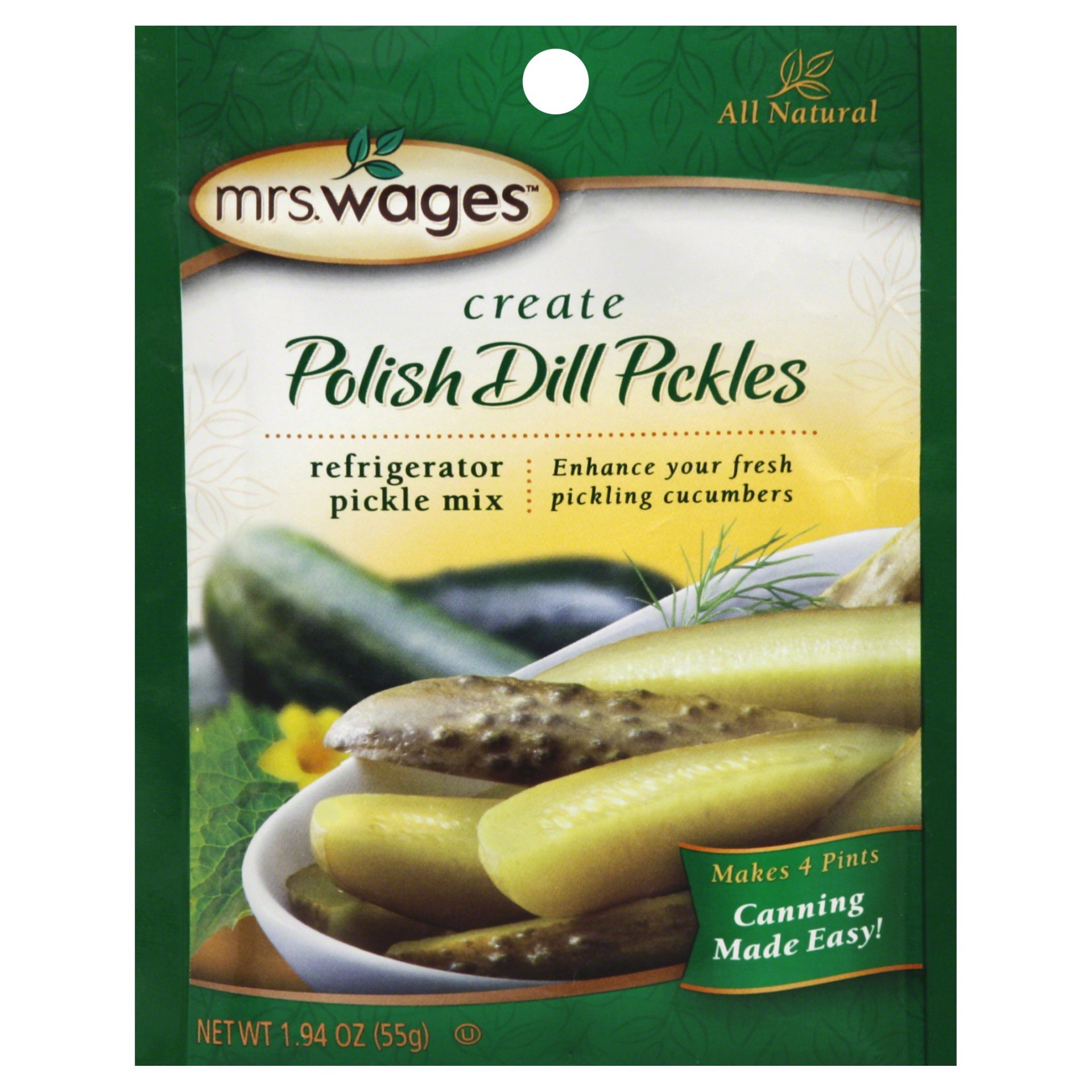 slide 1 of 3, Mrs. Wages Pickle Mix 1.94 oz, 1.94 oz