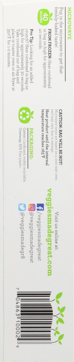 slide 14 of 16, Veggies Made Great Mild Jalapeno Cornbread 6 ea, 6 ct