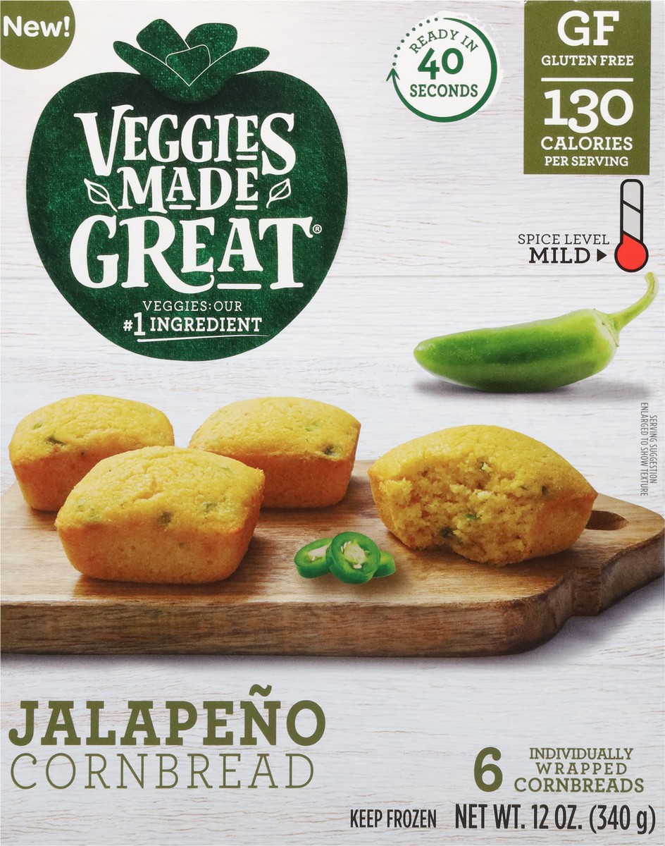 slide 15 of 16, Veggies Made Great Mild Jalapeno Cornbread 6 ea, 6 ct