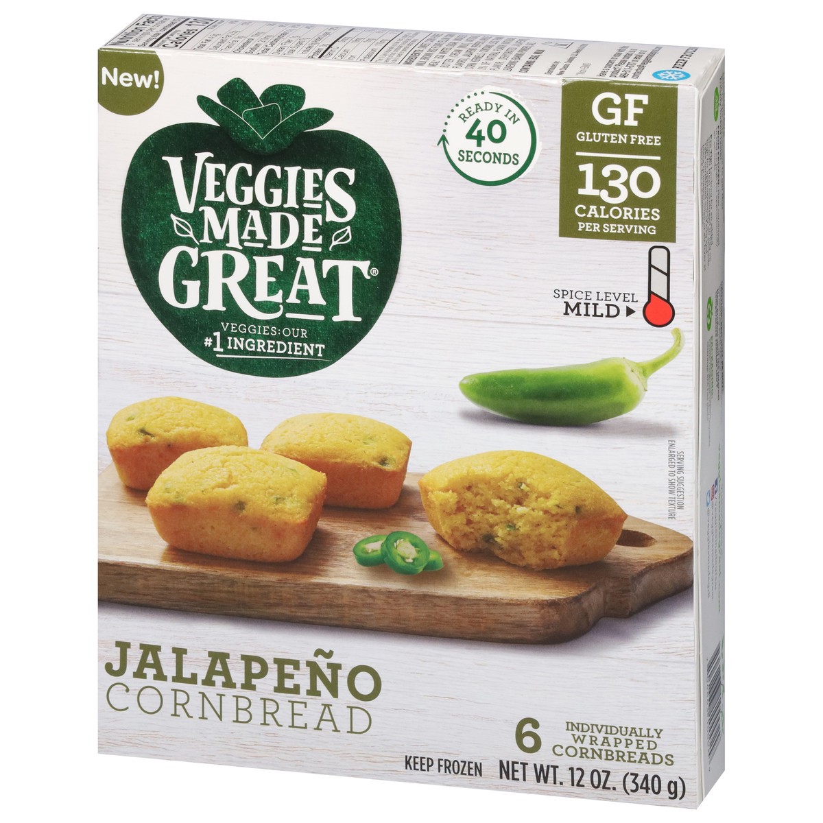 slide 11 of 16, Veggies Made Great Mild Jalapeno Cornbread 6 ea, 6 ct