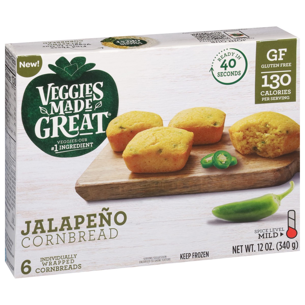 slide 12 of 16, Veggies Made Great Mild Jalapeno Cornbread 6 ea, 6 ct