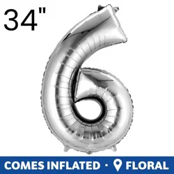 Burton + Burton Number 6 Shape Balloon