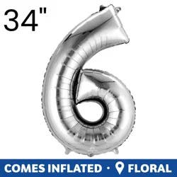 Burton + Burton Number 6 Shape Balloon