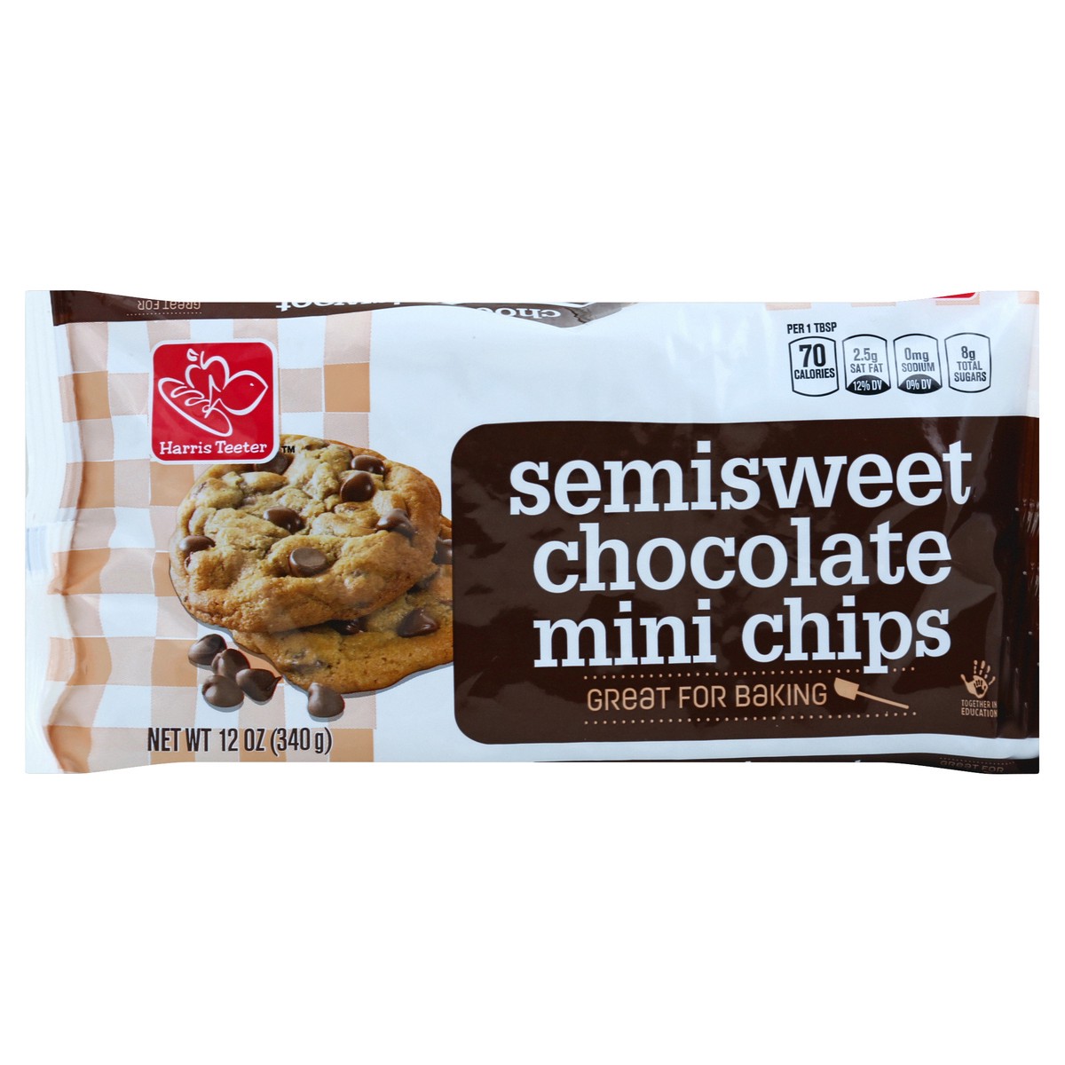 slide 6 of 6, Harris Teeter Semi-Sweet Mini Chips, 1 ct