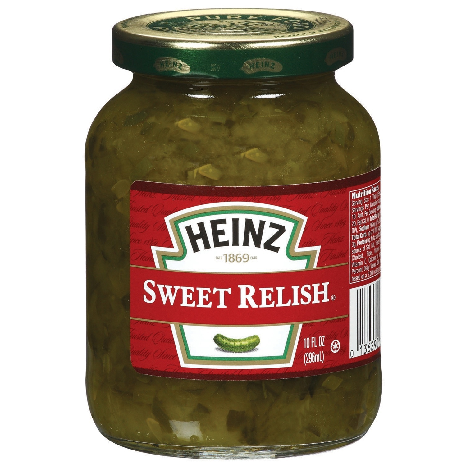 slide 1 of 1, Heinz Sweet Relish Jar, 10 oz