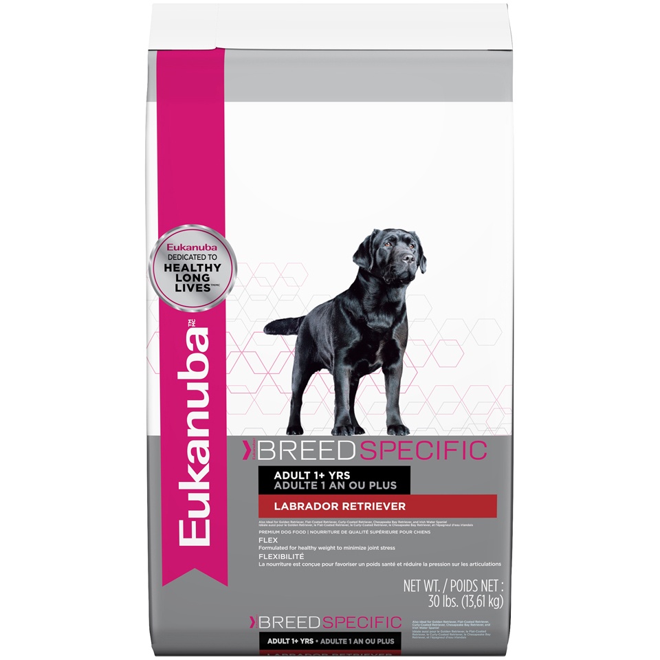 slide 1 of 1, Eukanuba Breed Specific Labrador Retriever Adult Dry Dog Food, 30 lb