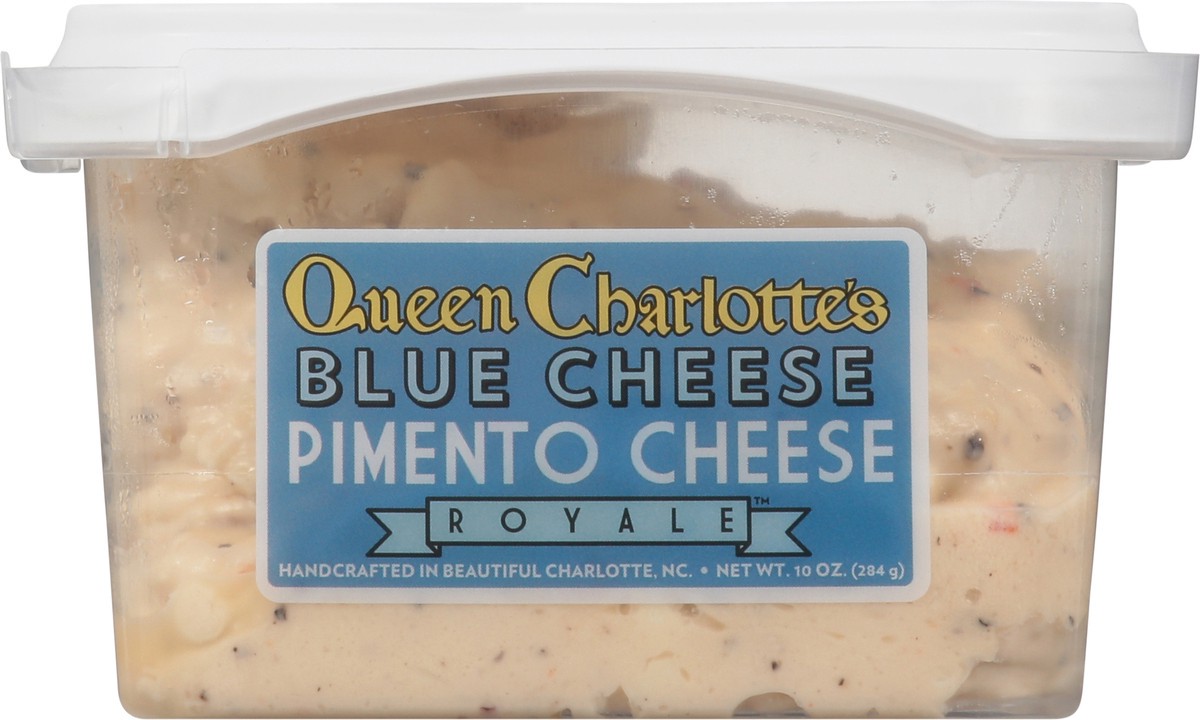 slide 9 of 9, Queen Charlottes Queen Charlotte's Pimento Cheese Royale Blue Cheese, 10 oz