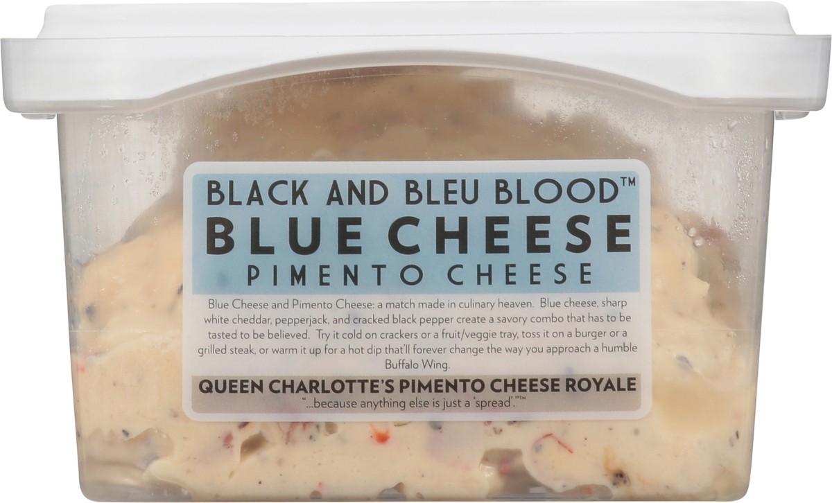 slide 7 of 9, Queen Charlottes Queen Charlotte's Pimento Cheese Royale Blue Cheese, 10 oz