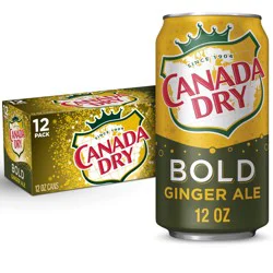 Canada Dry Bold Ginger Ale Soda - 12 Pack 12 fl oz Cans