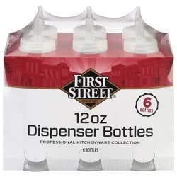 First Street Clear Dispenser Bottle