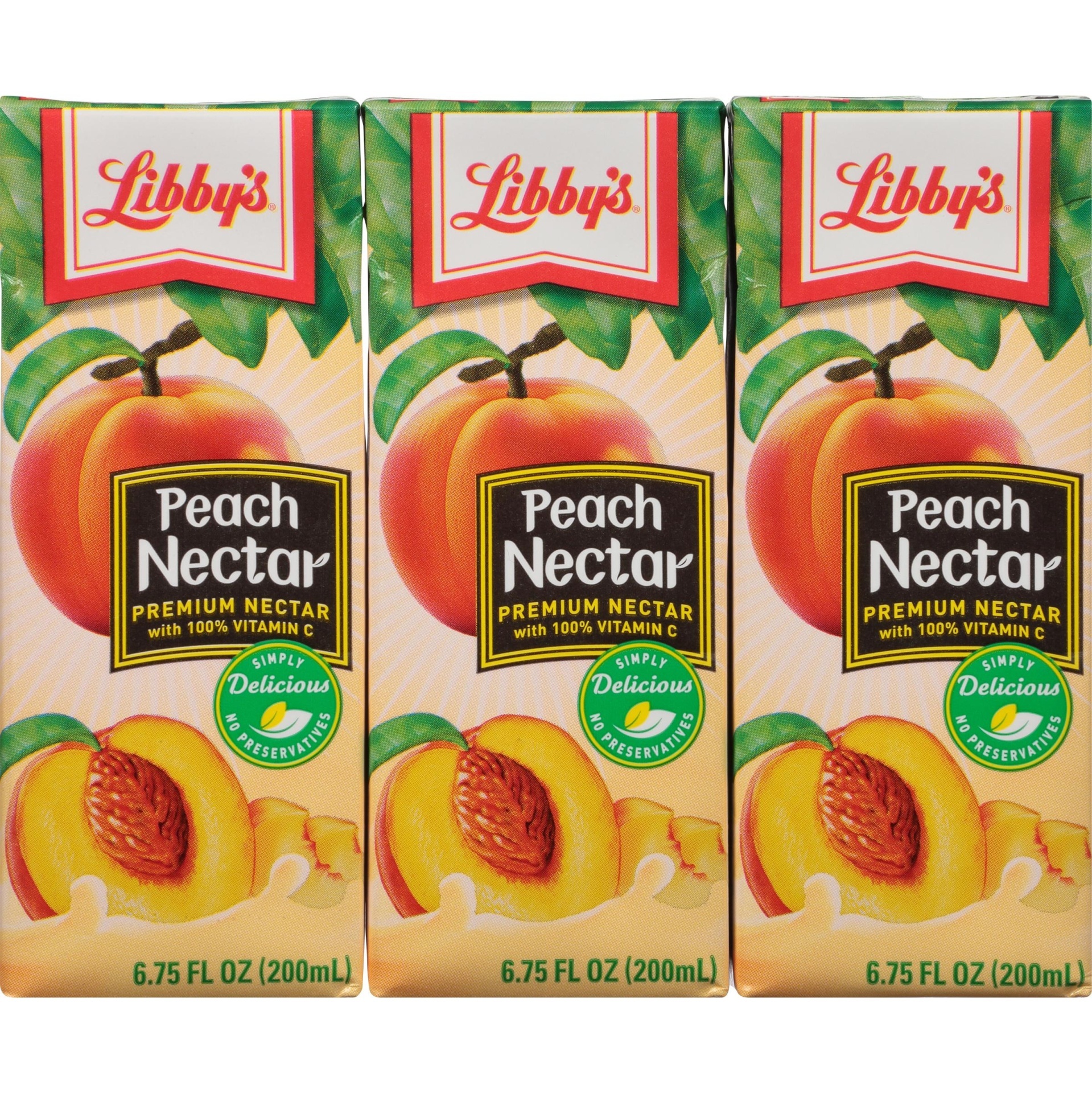 slide 1 of 1, Libby's Premium Peach Nectar - 3 ct; 6.75 fl oz, 3 ct; 6.75 fl oz