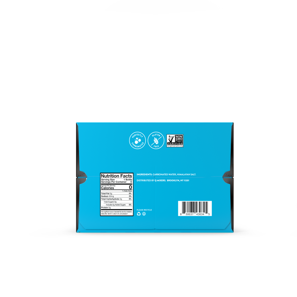 slide 2 of 2, Q Drinks Club Soda 6pk, 7.5 oz