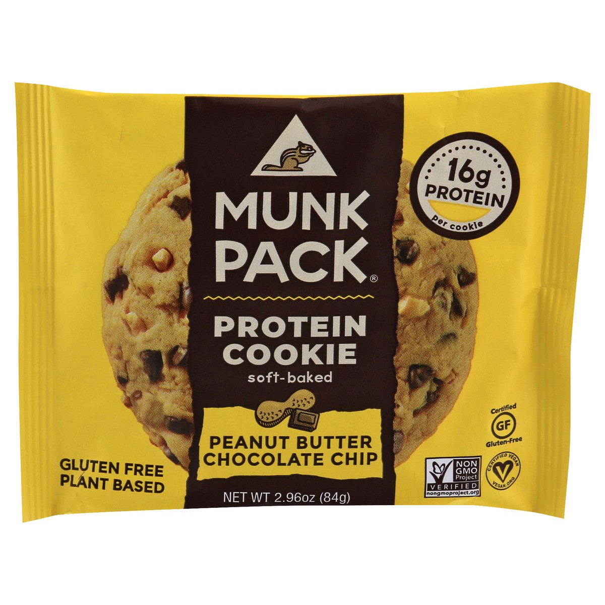 slide 1 of 13, Munk Pack Cookie,Pnut Btr,Choc Chip, 2.96 oz