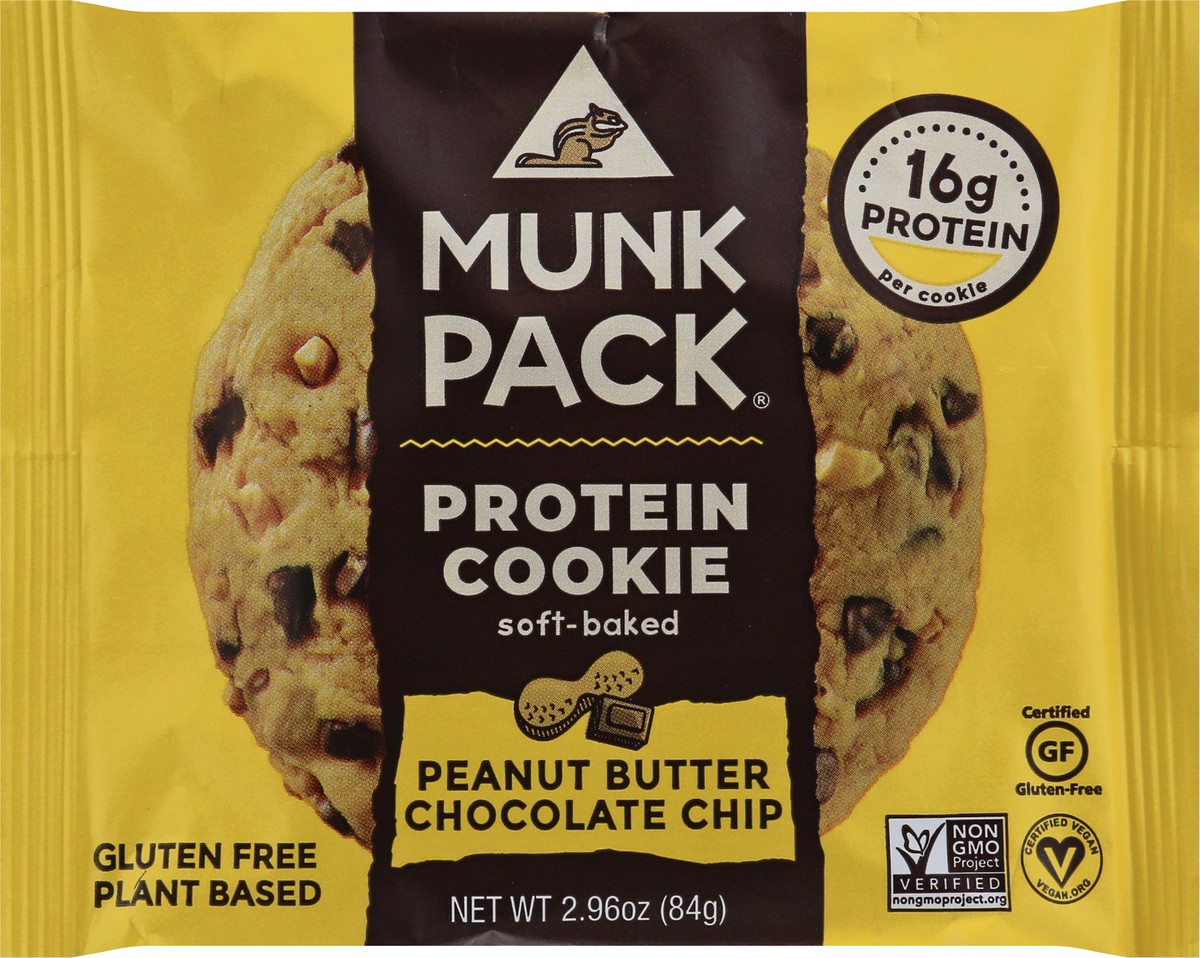 slide 5 of 13, Munk Pack Cookie,Pnut Btr,Choc Chip, 2.96 oz