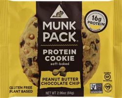 Munk Pack Cookie,Pnut Btr,Choc Chip - 2.96 oz