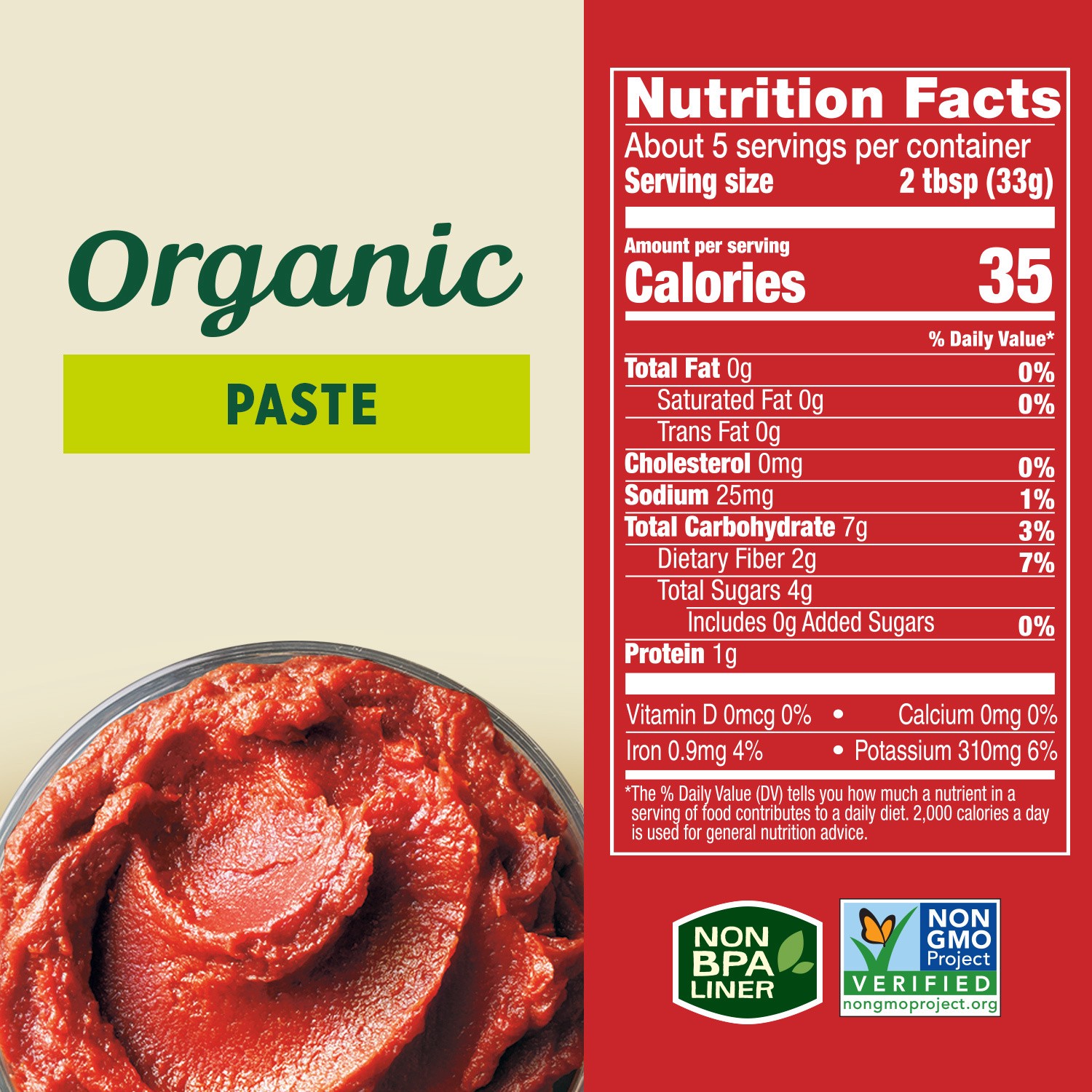 slide 2 of 5, Hunt's Organic Tomato Paste 6 oz, 6 oz